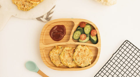 Cauliflower, Broccoli and Cheese Fritters