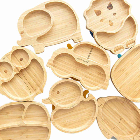 Selection of bamboo plates 