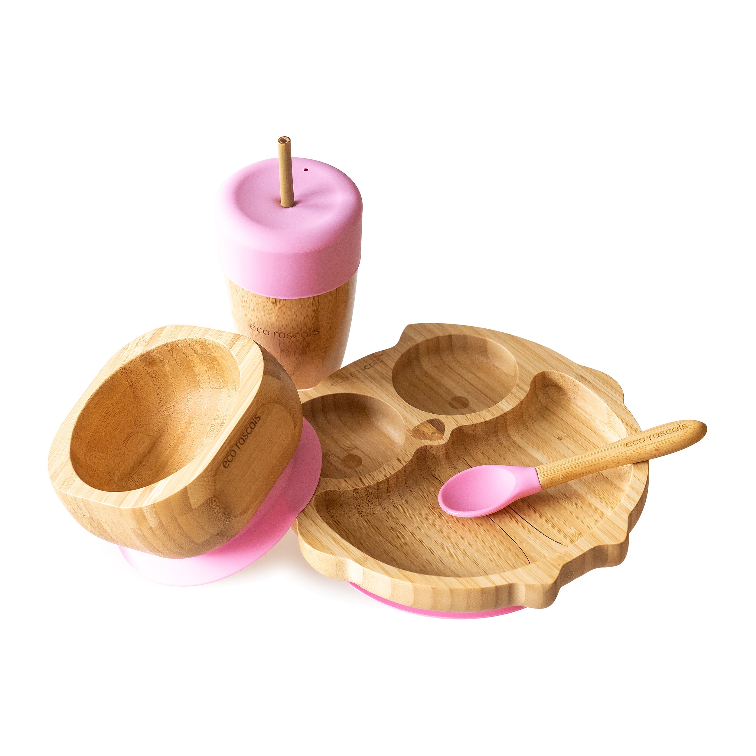 Bamboo Weaning Set Owl eco rascals Limited