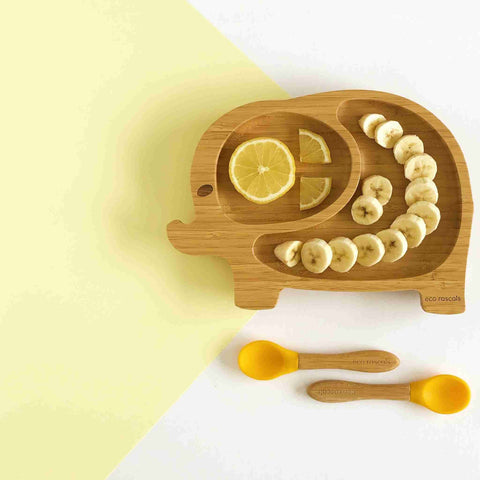 Bamboo Toddler Elephant Suction Plate