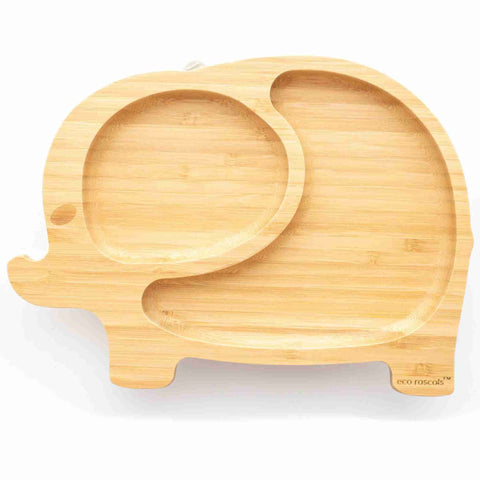 Bamboo Toddler Elephant Suction Plate