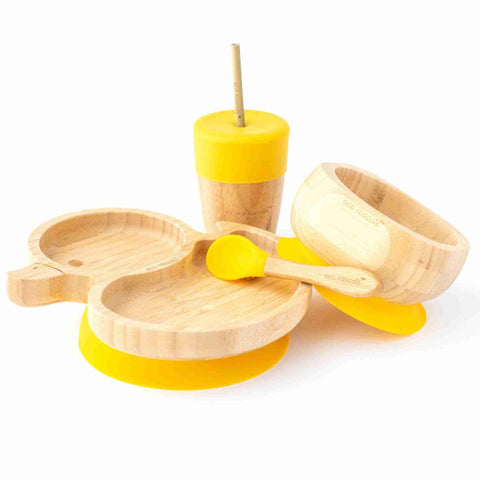 Bamboo Duck Plate Gift Set