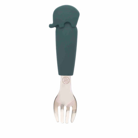Elephant Cutlery Set - 3 pieces - Teal