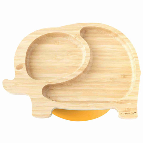 Bamboo Toddler Elephant Suction Plate