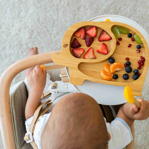 Bamboo Toddler Elephant Suction Plate