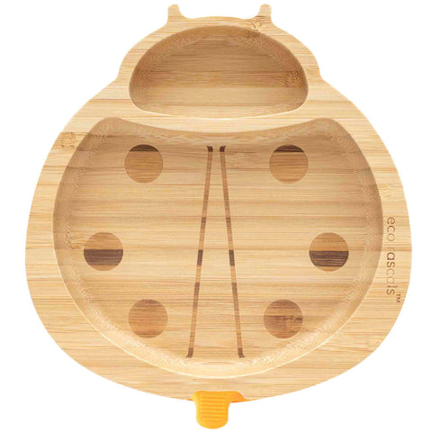 Bamboo Ladybird Suction Plate -Orange