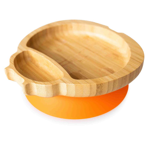 Bamboo Ladybird Suction Plate - Orange