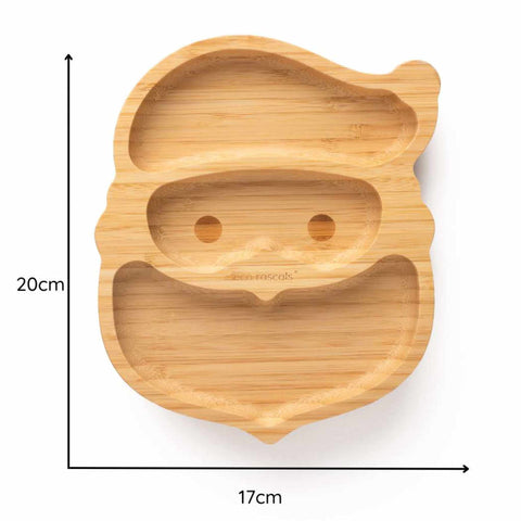 Bamboo Santa Claus Suction Plate