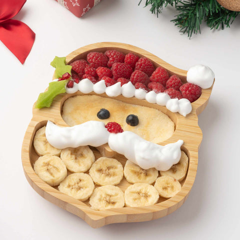 Bamboo Santa Claus Christmas Plate