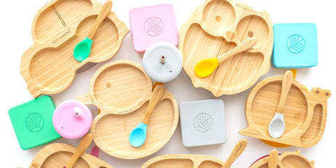 Bamboo Suction Bowls and Plates for Babies and Toddlers