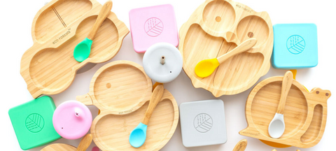 Bamboo Suction Bowls and Plates for Babies and Toddlers