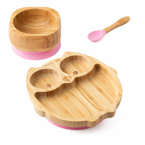 Owl Plate and Bowl Bundle Weaning Set