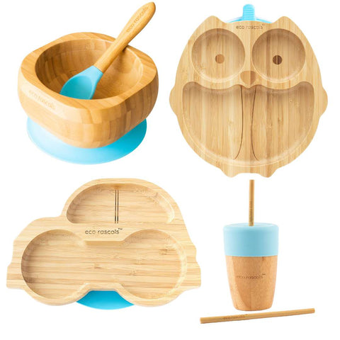 Owl and Car Gift Set Bundle - Blue