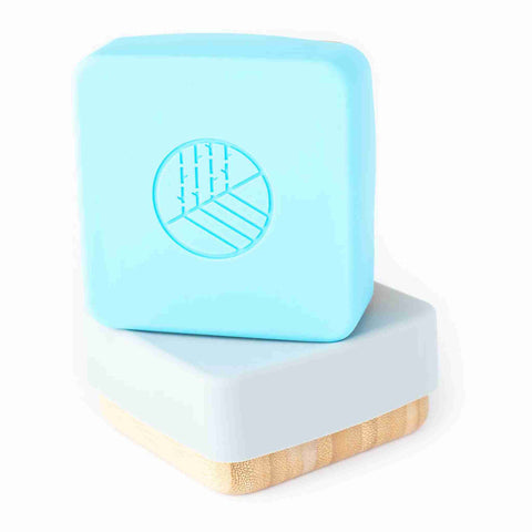 Bamboo Snack Pots - Blue and Grey