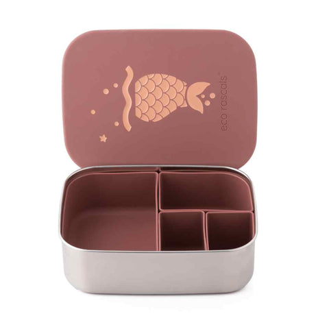 Mermaid and Classic Burgundy Lunchbox Pair