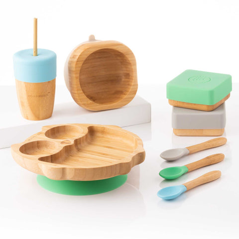 eco rascals Bamboo Weaning Set Bundle - Owl