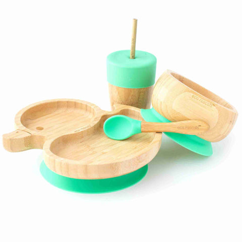 Bamboo Duck Plate Gift Set