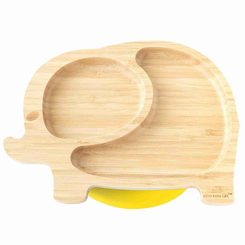 Bamboo Toddler Elephant Suction Plate