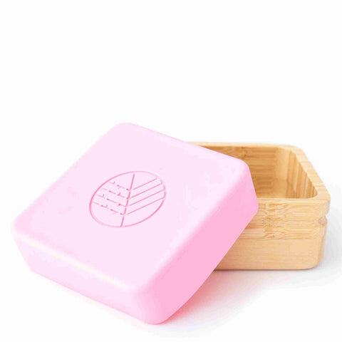 Bamboo Snack Pots - Pink and Grey