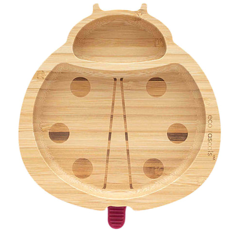 Bamboo Ladybird Suction Plate -Red 