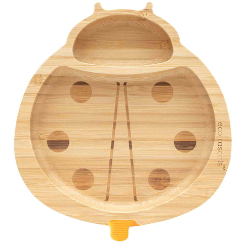 Bamboo Ladybird Suction Plate -Orange