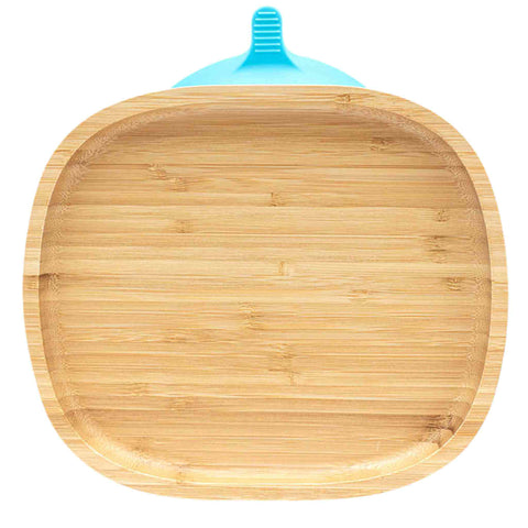 Bamboo Open Suction Plate -Blue
