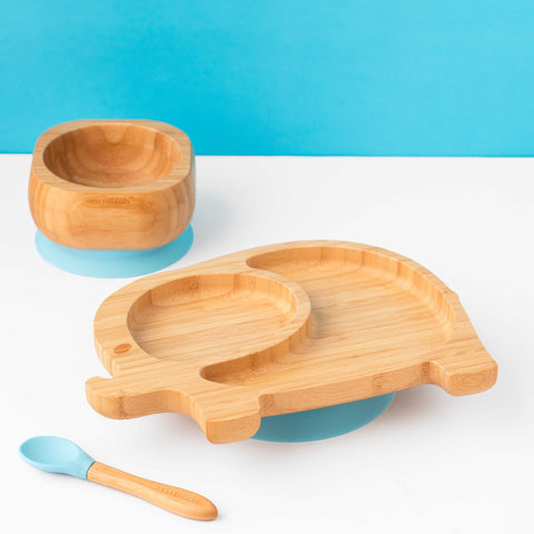 Elephant Plate and Bowl Weaning Bundle Gift Set